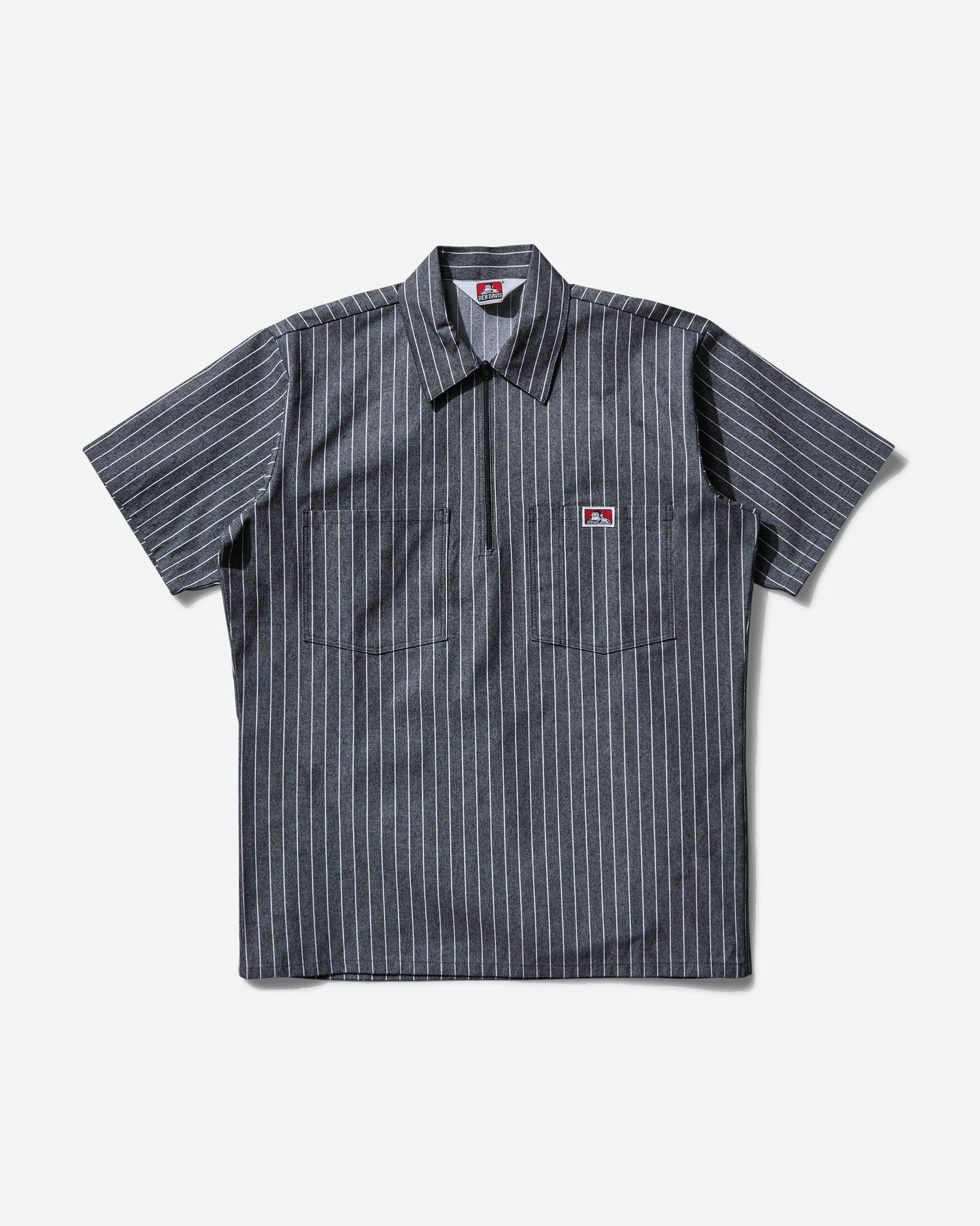 Košeľa Ben Davis Striped Half-Zip Shirt Čierna | BEN109 109, 1