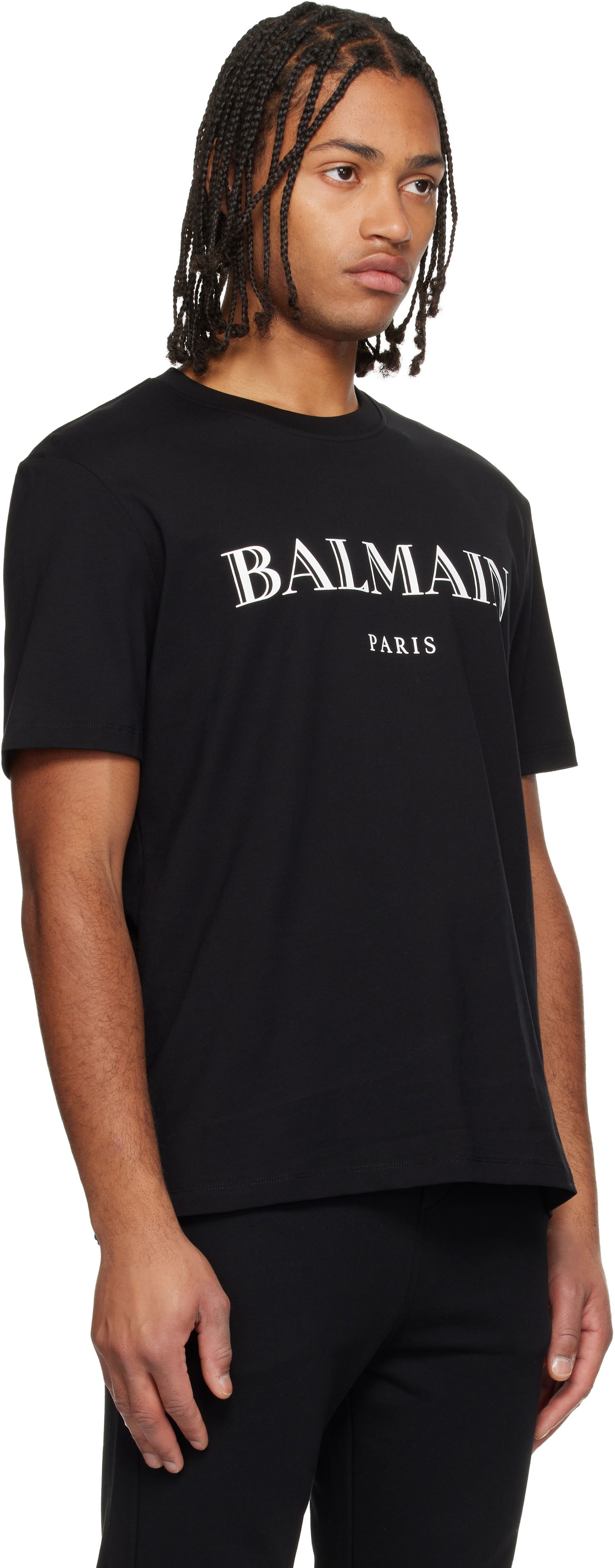 Tričko Balmain 'Balmain' Print T-shirt Čierna | FH2EG000BD28, 1