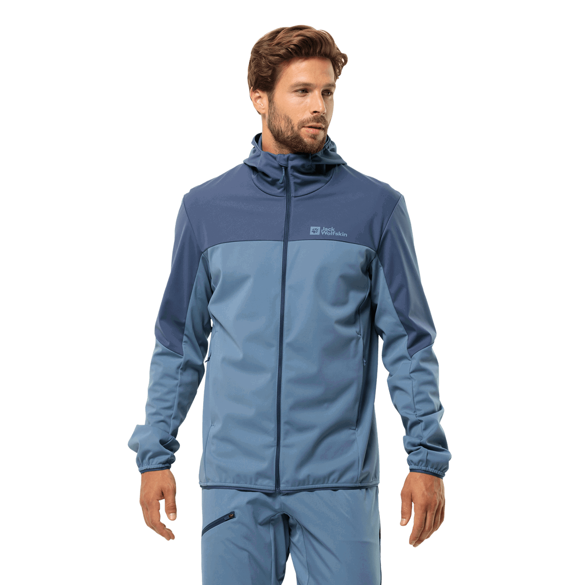 Bunda Jack Wolfskin Feldberg Hooded Softshell Jacket Modrá | 1306923-1325, 0