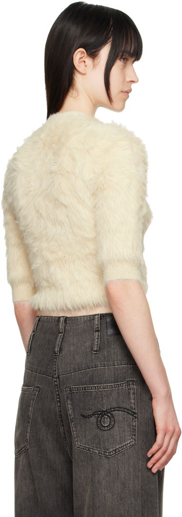 Sveter R13 R13 Balloon Cropped Knit Cardigan Béžová | R13WY213-Y097A, 2
