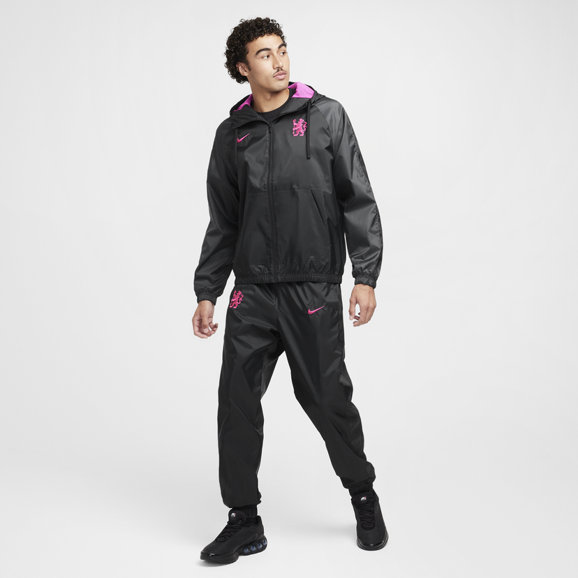 Súprava Nike Chelsea FC Woven Tracksuit With Hoodie Čierna | FZ3804-010