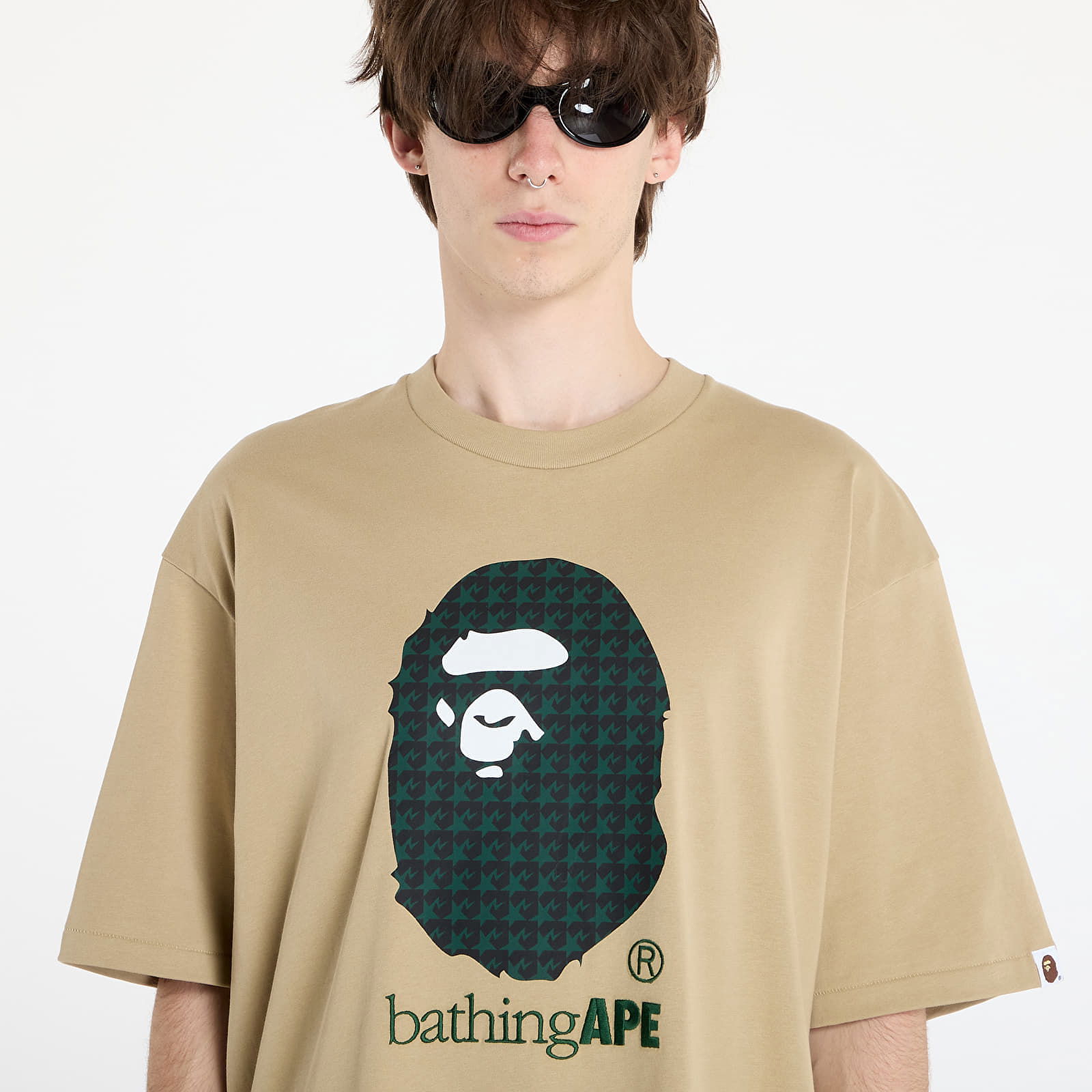 Sta Houndstooth By Bathing Ape Relaxed Fit Tee