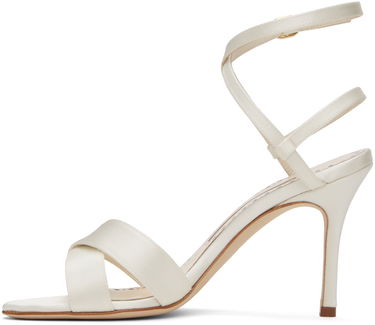 Doplnky Manolo Blahnik Manolo Blahnik Tormenfa Heeled Sandals Biela | 124-2486, 2