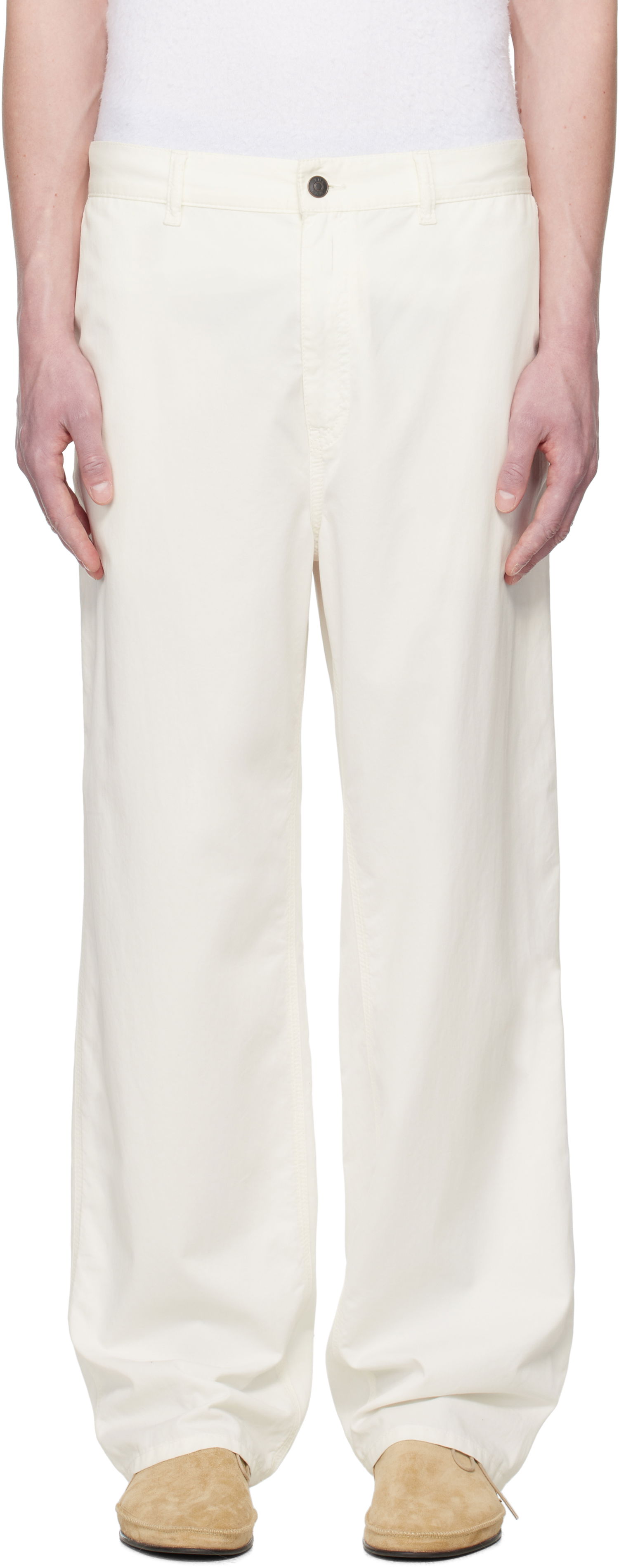 Nohavice The Row The Row Sankuro Trousers Biela | 981-W3670, 0
