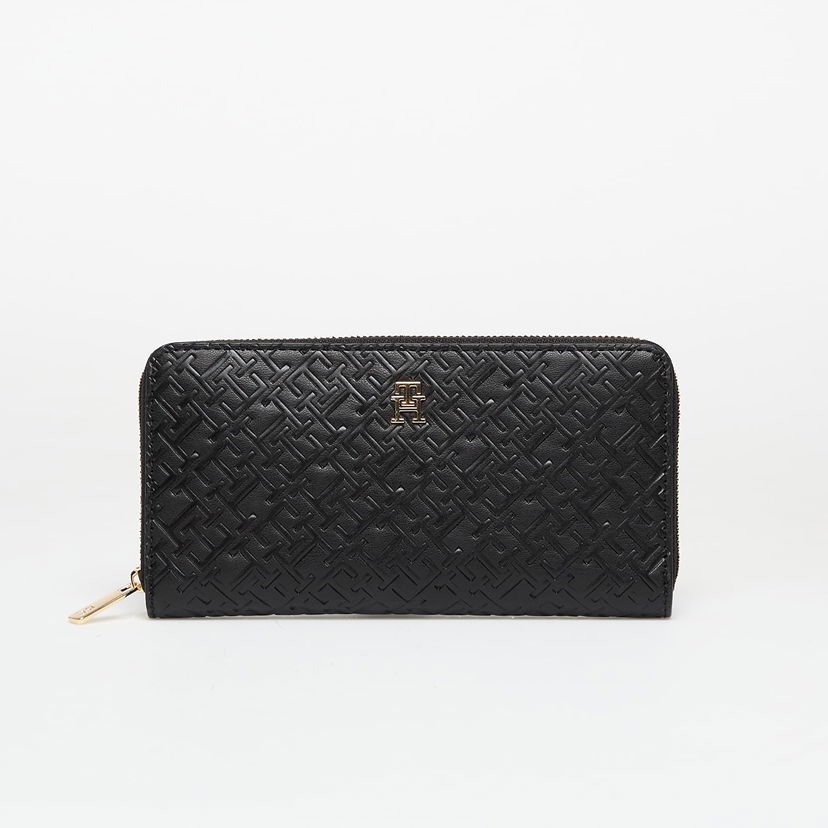 Peňaženka Tommy Hilfiger Wallet TH Icon Large Za Mono Embo Wallet Black Universal Čierna | AW0AW17955 BDS