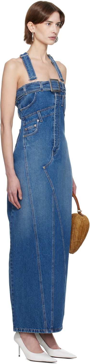 Šaty Jean Paul Gaultier Jean Paul Gaultier 'The Overall' Denim Maxi Dress Modrá | 25/33-F-RO303-D013-57, 1