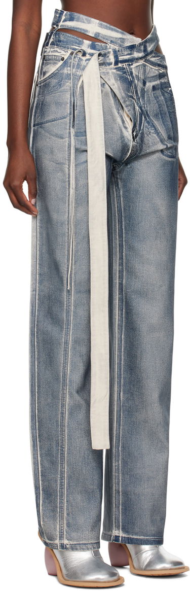 Džínsy Ottolinger Ottolinger Signature Wrap Jeans Modrá | 1700208E, 4