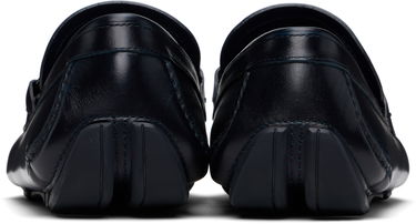 Starostlivosť o obuv FERRAGAMO Salvatore Ferragamo Gancini Ornament Driver Loafers Navy | 778844, 1