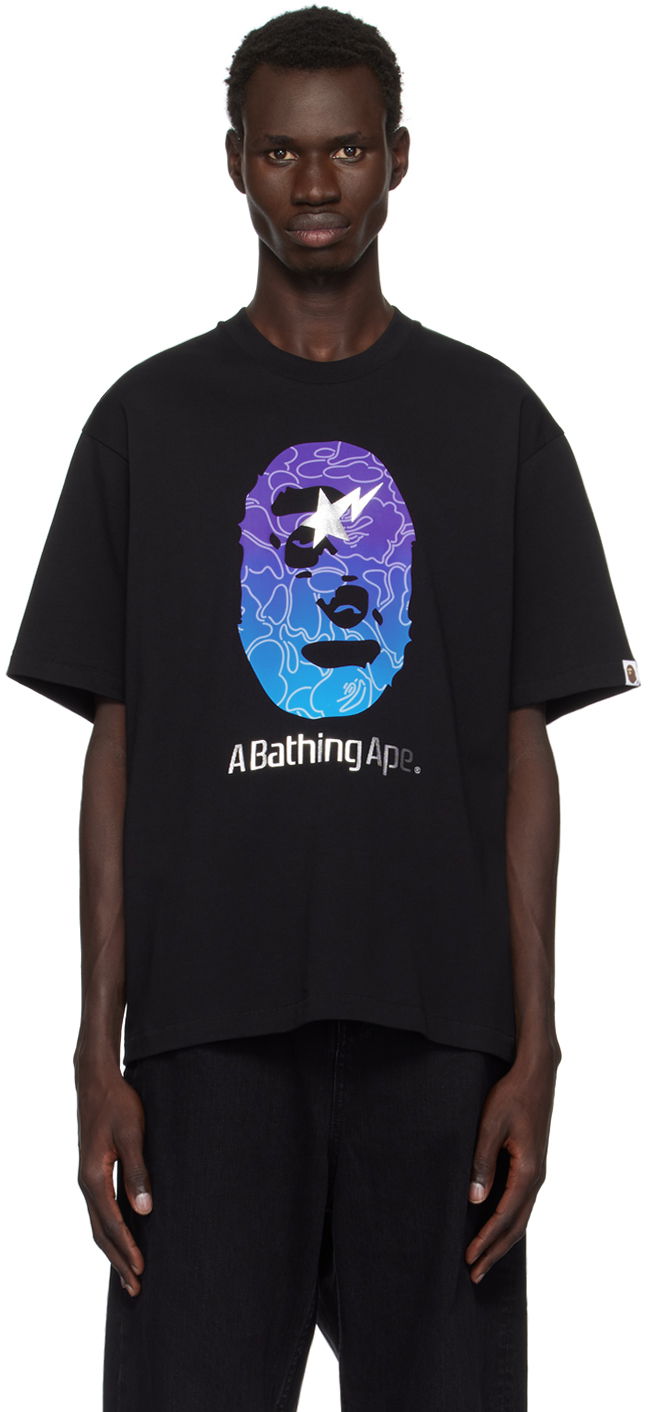 Tričko BAPE Ape Head Relaxed Fit T-shirt Čierna | 001TEK801321M, 0