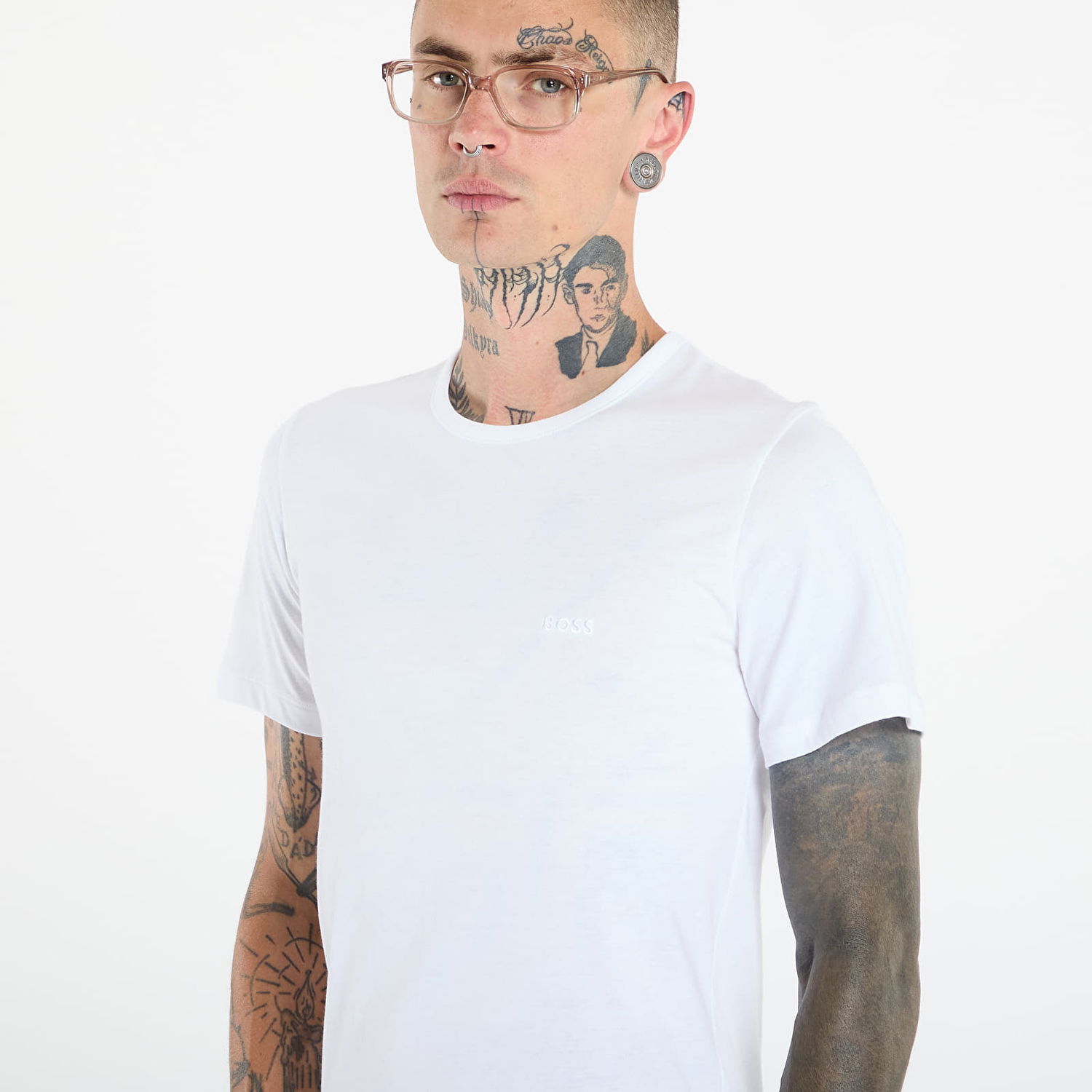 Tričko BOSS T-Shirt Cotton Čierna | 50475284, 1