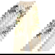 AMIRI Paradise Printed Wide-Leg Pants, Size Large