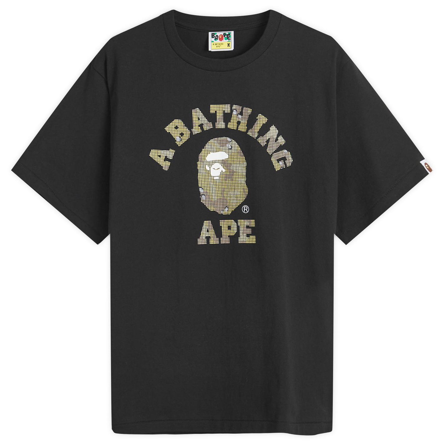 Tričko BAPE Bitmap College T-Shirt Čierna | 001TEK801039M-BLK, 0