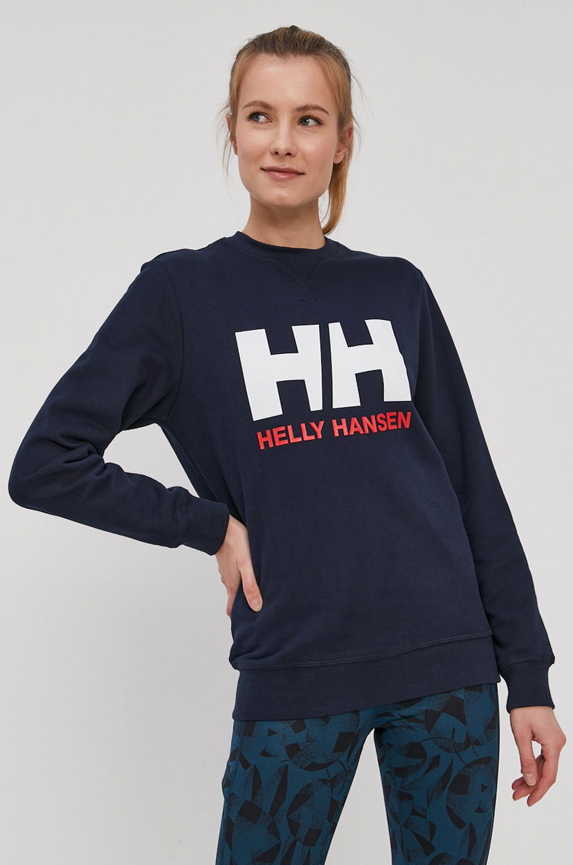 Mikina Helly Hansen Sweatshirt with HH logo print Navy | 34003