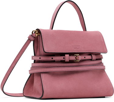 Kabelka Moschino Moschino 'Tie Me' Small Suede Bag Ružová | MC4226PP0MOF0600, 1