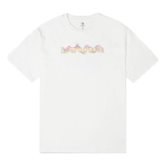 Tričko Converse Sports Knit Loose Short Sleeve Graphic T-Shirt Biela | 10022775-A01