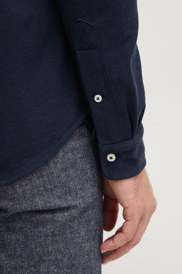 Košeľa Polo by Ralph Lauren Slim Fit Cotton Shirt with Classic Collar Navy | 710958122, 5