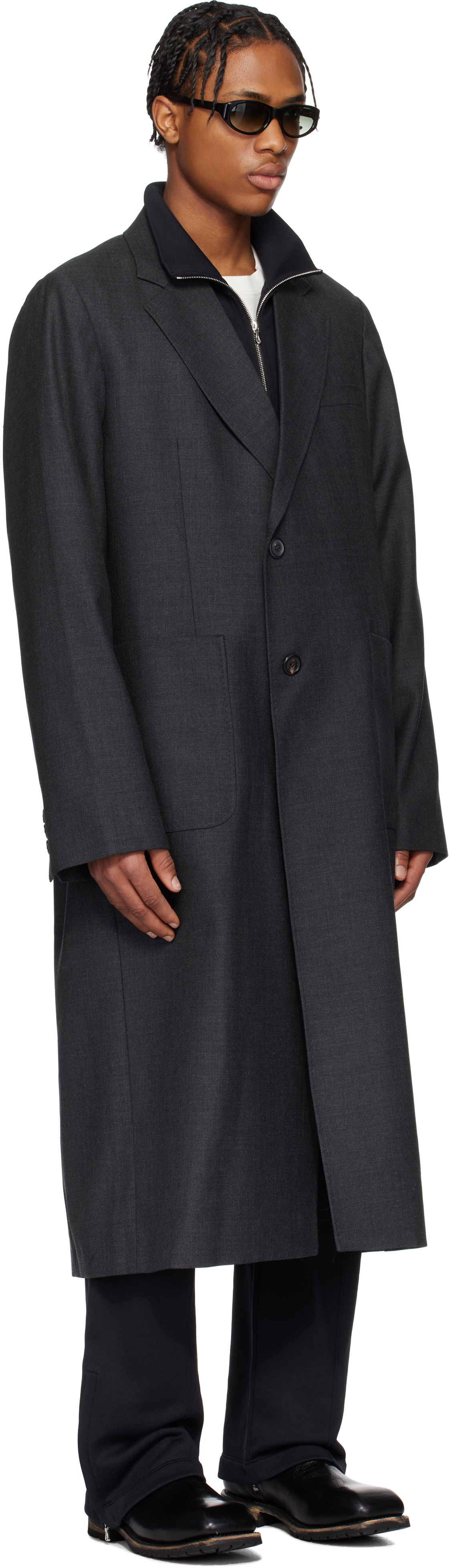 Kabáty OUR LEGACY Our Legacy Robe Coat Šedá | M2251RP, 1