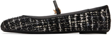 Tenisky a topánky Gianvito Rossi Carla Tweed Ballerina Flats Čierna | G22223-05GOM-BCP, 2