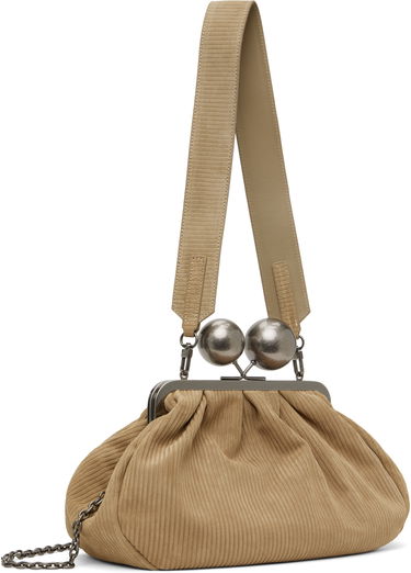 Kabelka Max Mara Weekend Max Mara Destino Suede Shoulder Bag Béžová | 2515511044600, 2