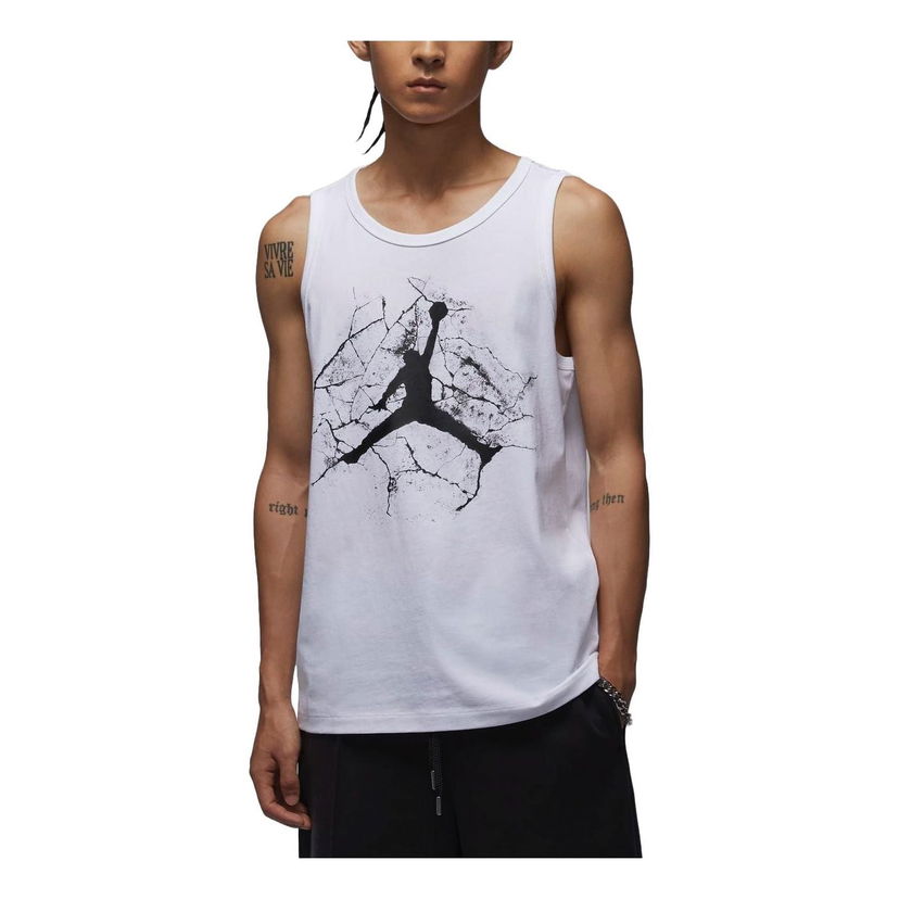 Tielko Jordan Jordan Graphic Tank Biela | FZ1942-100