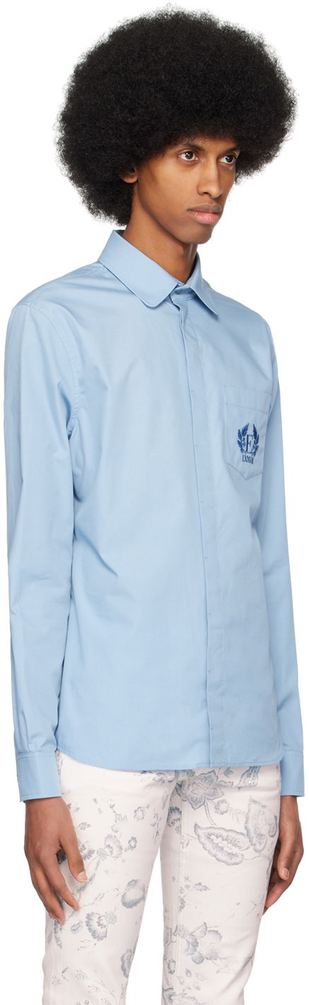 Košeľa Erdem Luke Pocket Light Blue Dress Shirt Modrá | MS23_524MSBCP LUKE SHIRT, 1