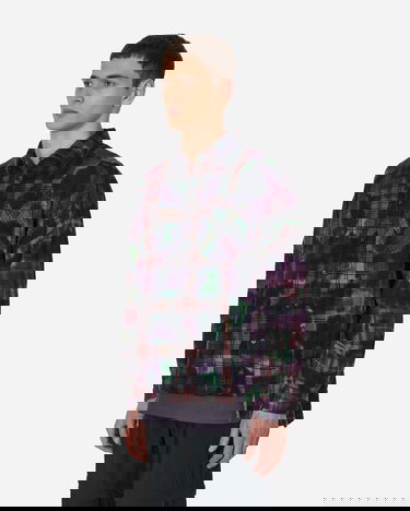 Košeľa Needles 7 Cuts Wide Uneven Dye Flannel Shirt Rôznofarebný | MR350 1003, 2