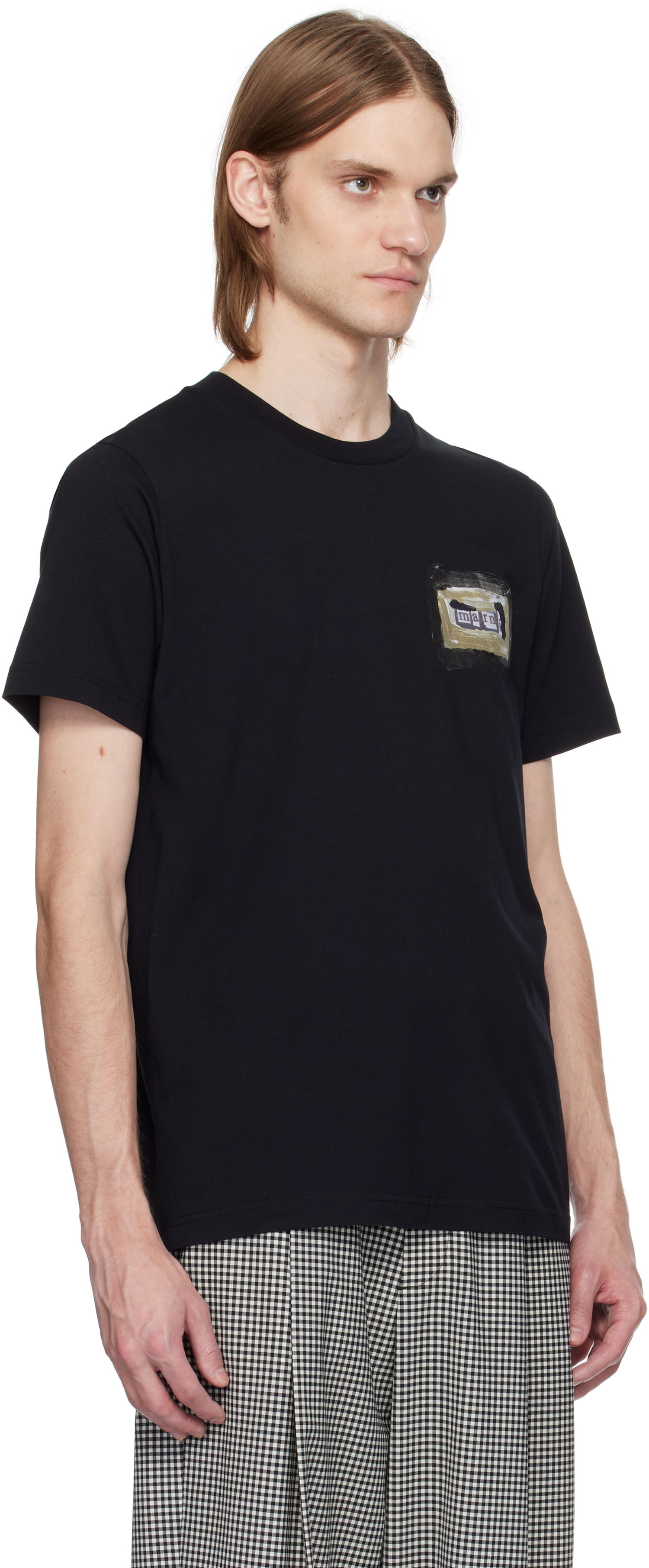 Tričko Marni Marni Collage Print Cotton T-Shirt Čierna | HUMU0198BP USCX92, 1