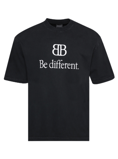 Tričko Balenciaga Medium Fit T-Shirt Be Different Čierna | 612966 TNVU9 1070