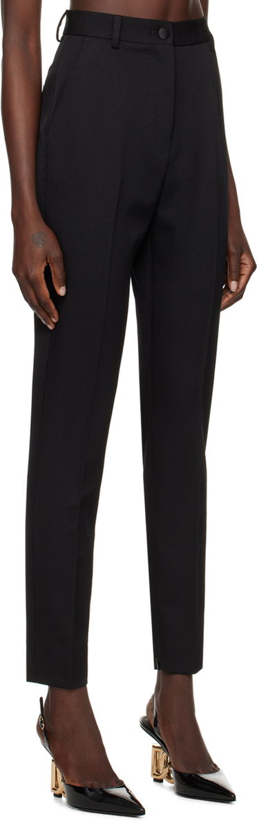 Nohavice Dolce & Gabbana Creased Dress Trousers Čierna | FTC30T FU28J, 1