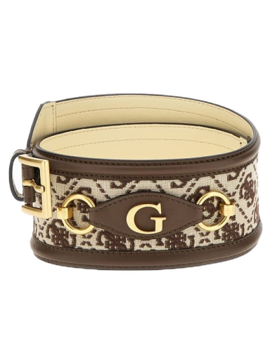 Opasok GUESS Izzy 4G Logo Wide Belt Hnedá | BW7857P3470