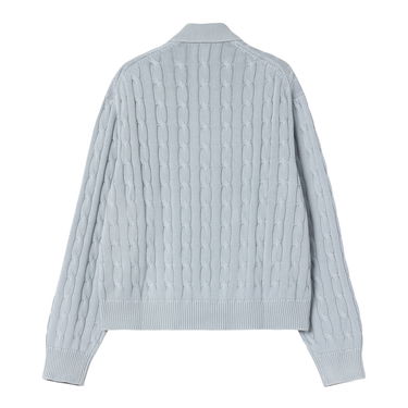 Sveter Carhartt WIP Women's Carter Cable Knit Sweater Jacket Modrá | I035180_5, 1