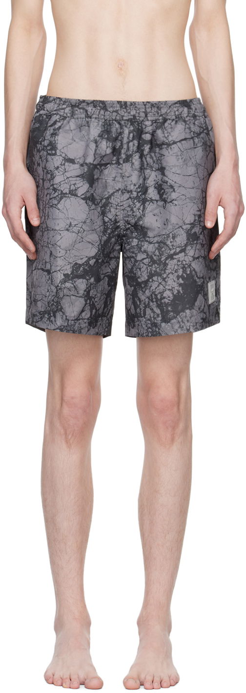 Šortky A-COLD-WALL* Marble Swim Shorts Šedá | ACWMSW003, 0