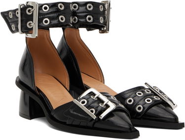Tenisky a topánky GANNI Buckle Open Cut Pumps Čierna | S2891, 4