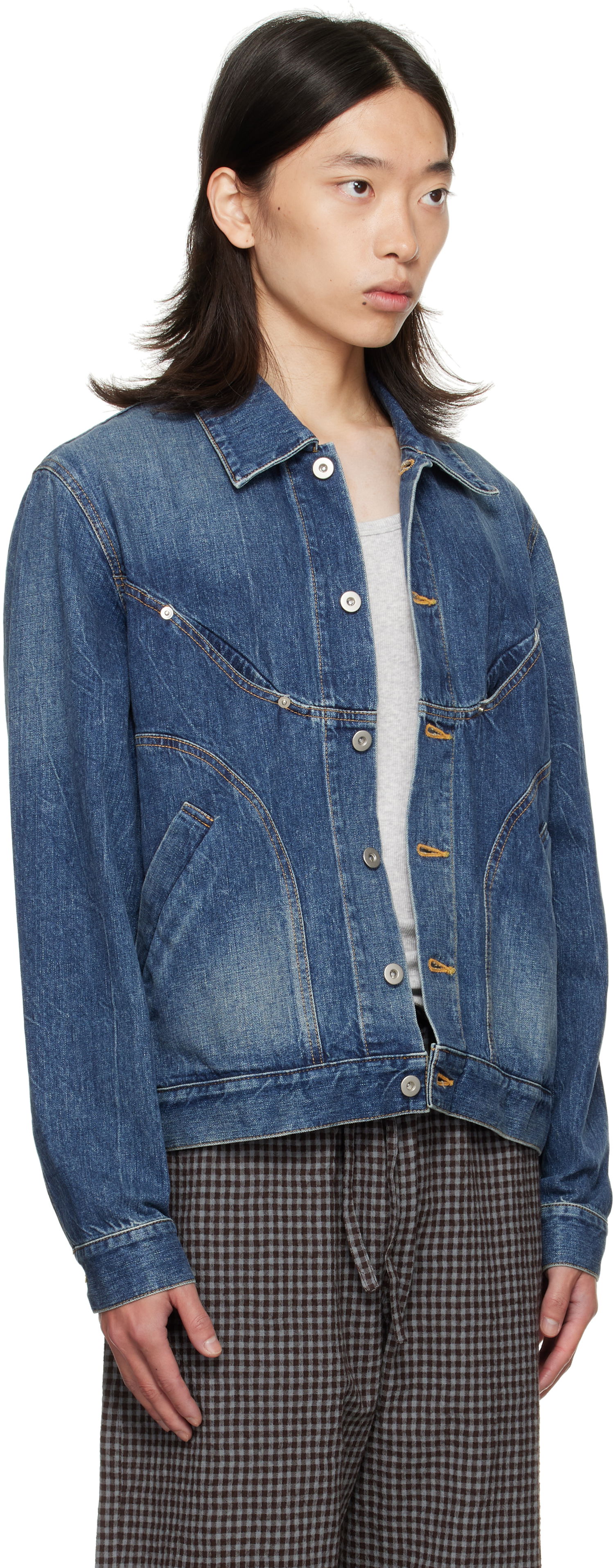 Bunda sage NATION SAGE NATION Jiji Denim Jacket Modrá | S084 DENIM JIJI JACKET DENIM I, 1