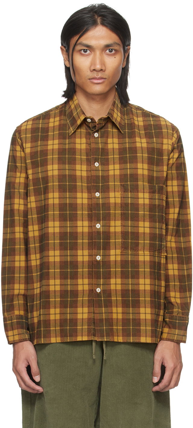 Košeľa Universal Works Universal Works Square Pocket Shirt Žltá | P2954, 0