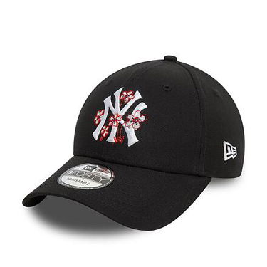 Šiltovka New Era 9FORTY MLB Flower New York Yankees Black / White Čierna | 60435014, 0