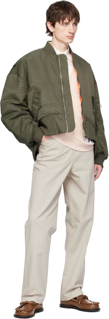 Bomber bunda JW Anderson JW Anderson Oversized Bomber Jacket with Curved Hem Zelené | JK0357-PG1696, 3