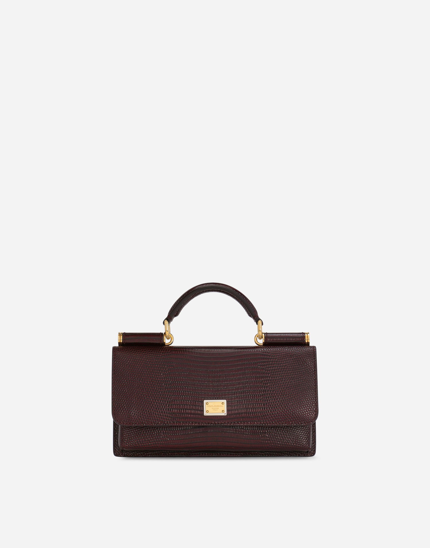 Kabelka Dolce & Gabbana Iguana-print Mini Leather Bag Hnedá | BI3280A109580342, 0