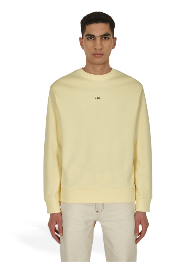 Mikina A.P.C. Steve Logo Sweat Žltá | COEIP-H27621-DAB