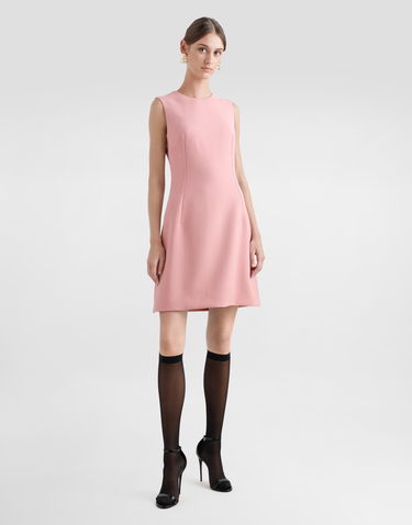 Šaty Dolce & Gabbana Dolce & Gabbana Wool Crepe Fit-and-flare Midi Dress Ružová | F6TMMTFU2L8F0473, 1
