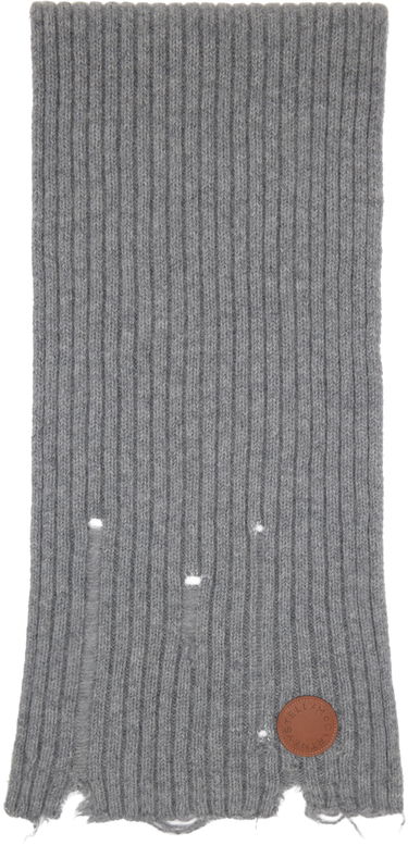 Sveter Stella McCartney Stella McCartney Distressed Knit Scarf Šedá | 6K08933S2536, 0
