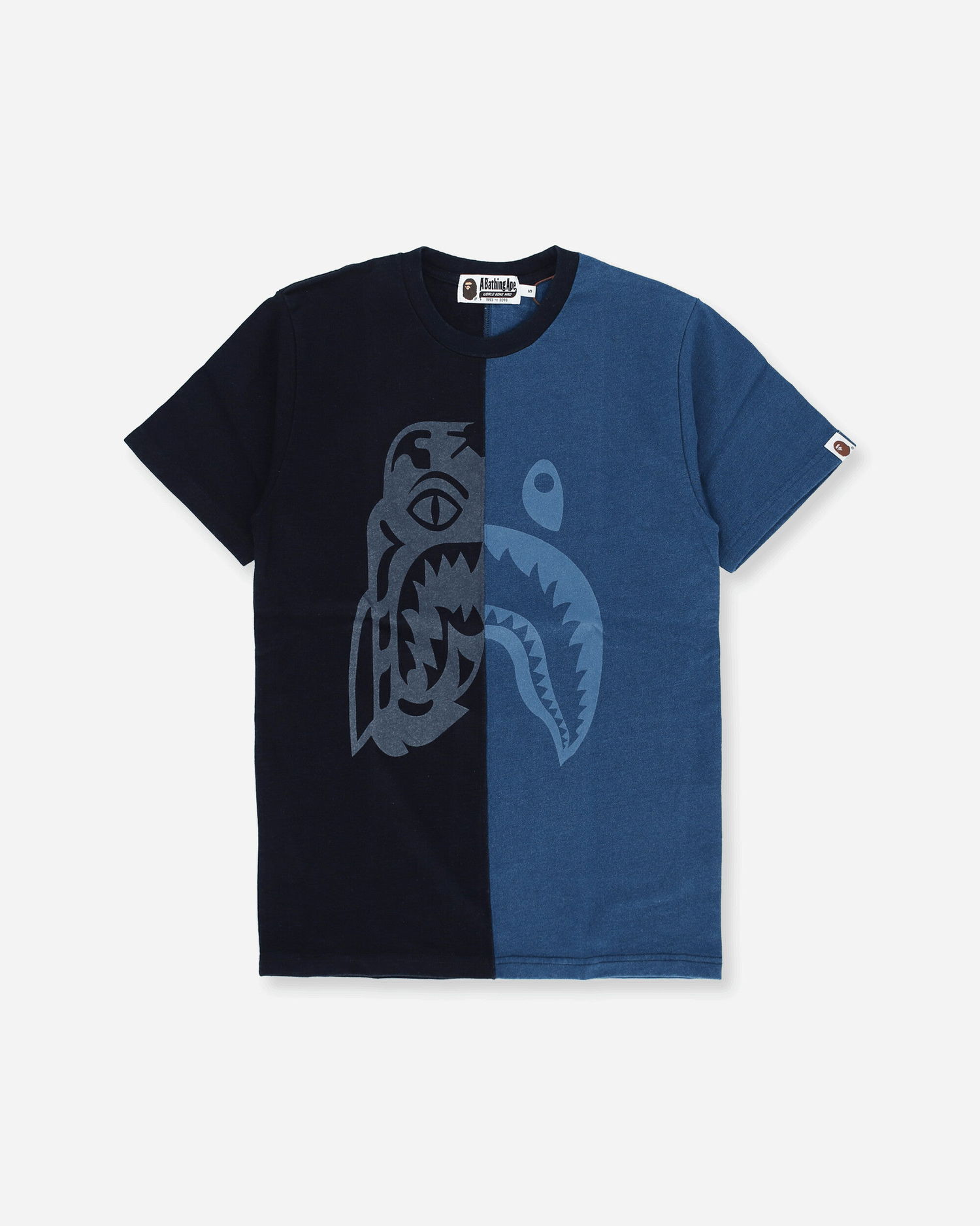 Tričko BAPE Half Tiger Shark T-Shirt Navy | 1G20109022 001, 0
