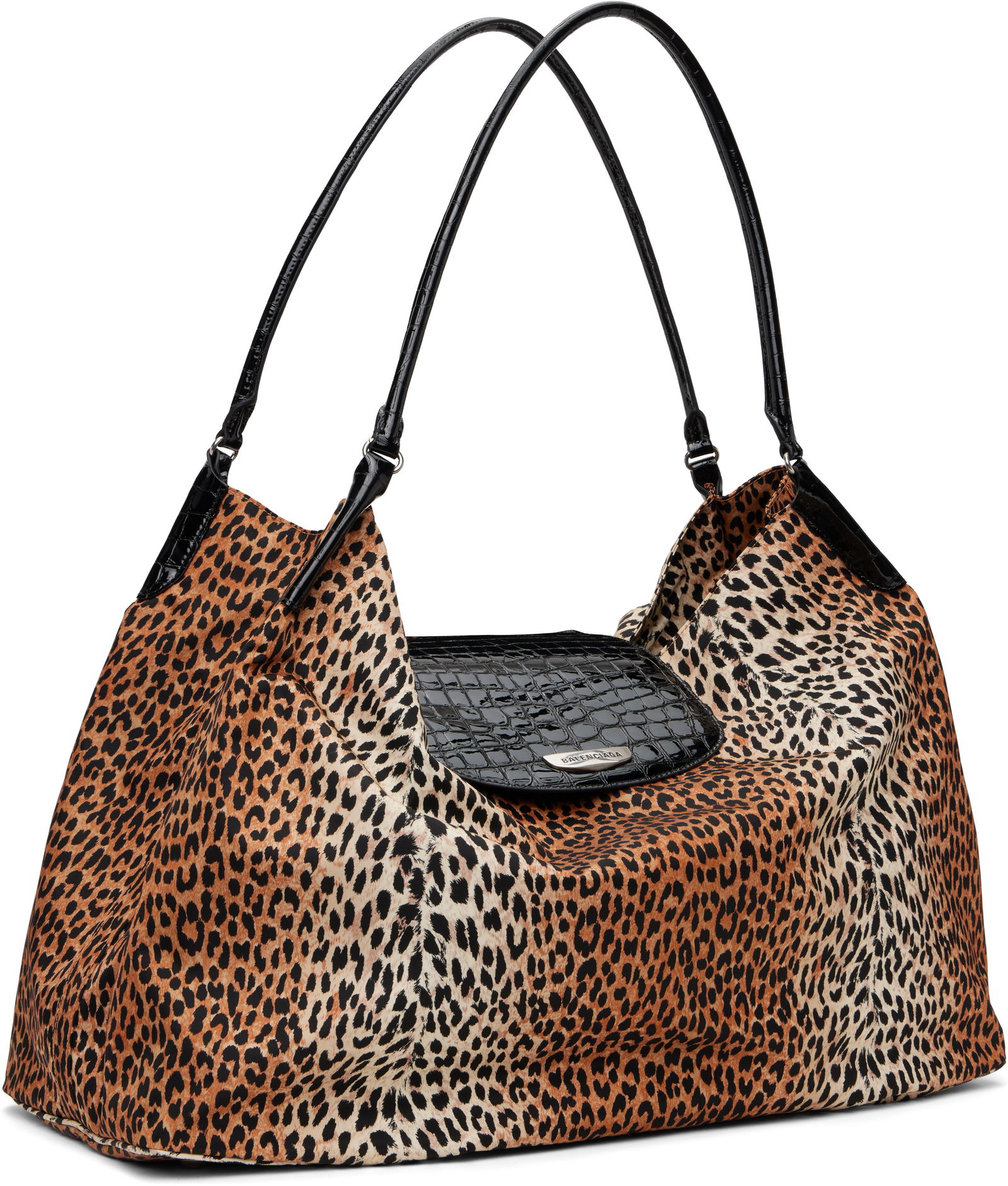 Geneve Leopard Print Large Duffle Bag