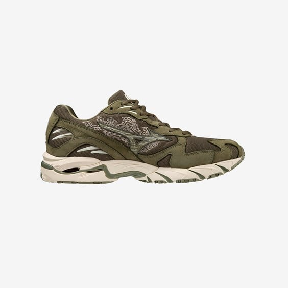 Tenisky a topánky Mizuno Wave Rider 10 '97 Maharishi Fire Phoenix Zelené | D1GD222501, 1