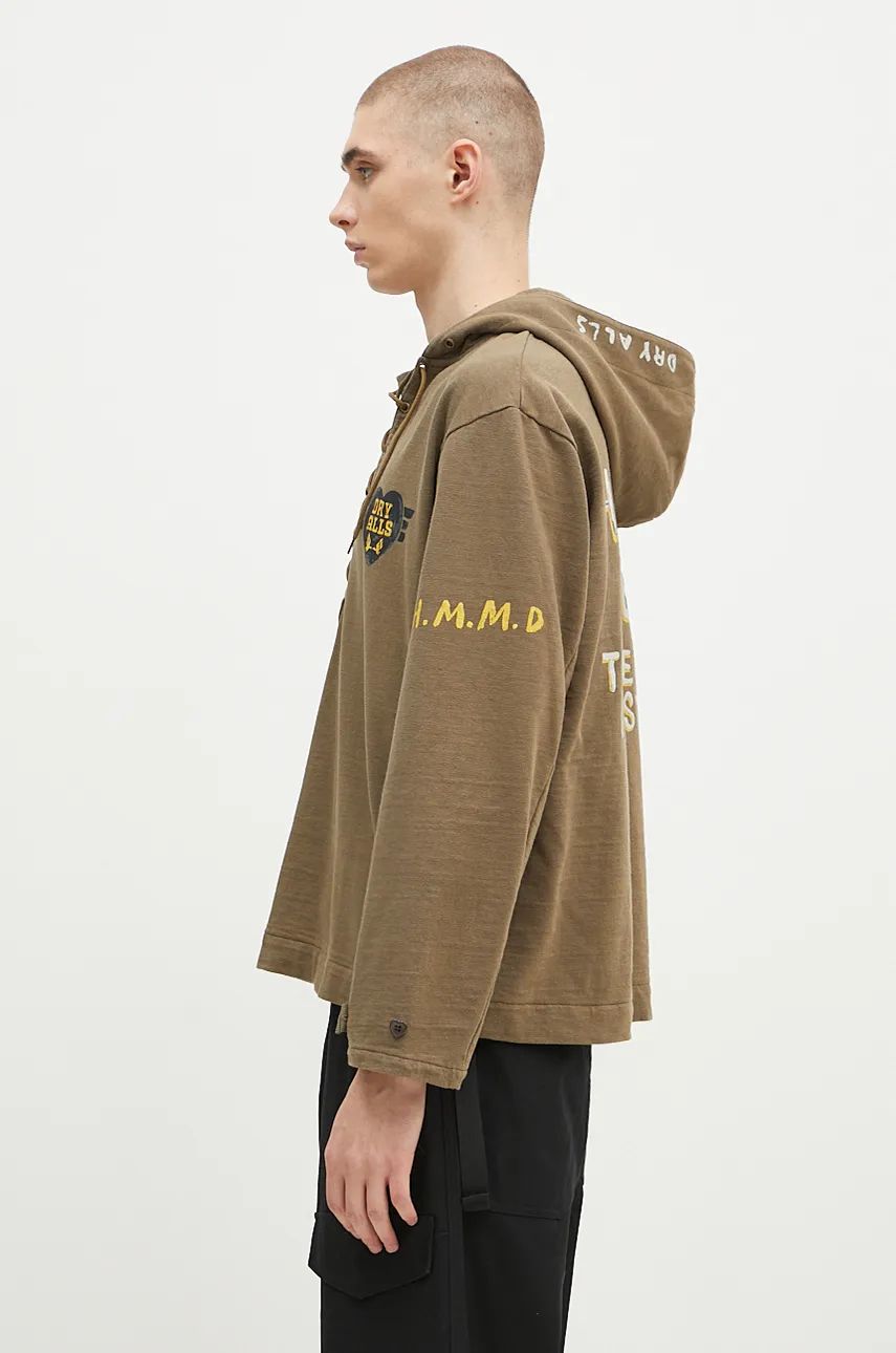 Lace-Up Hooded Pullover