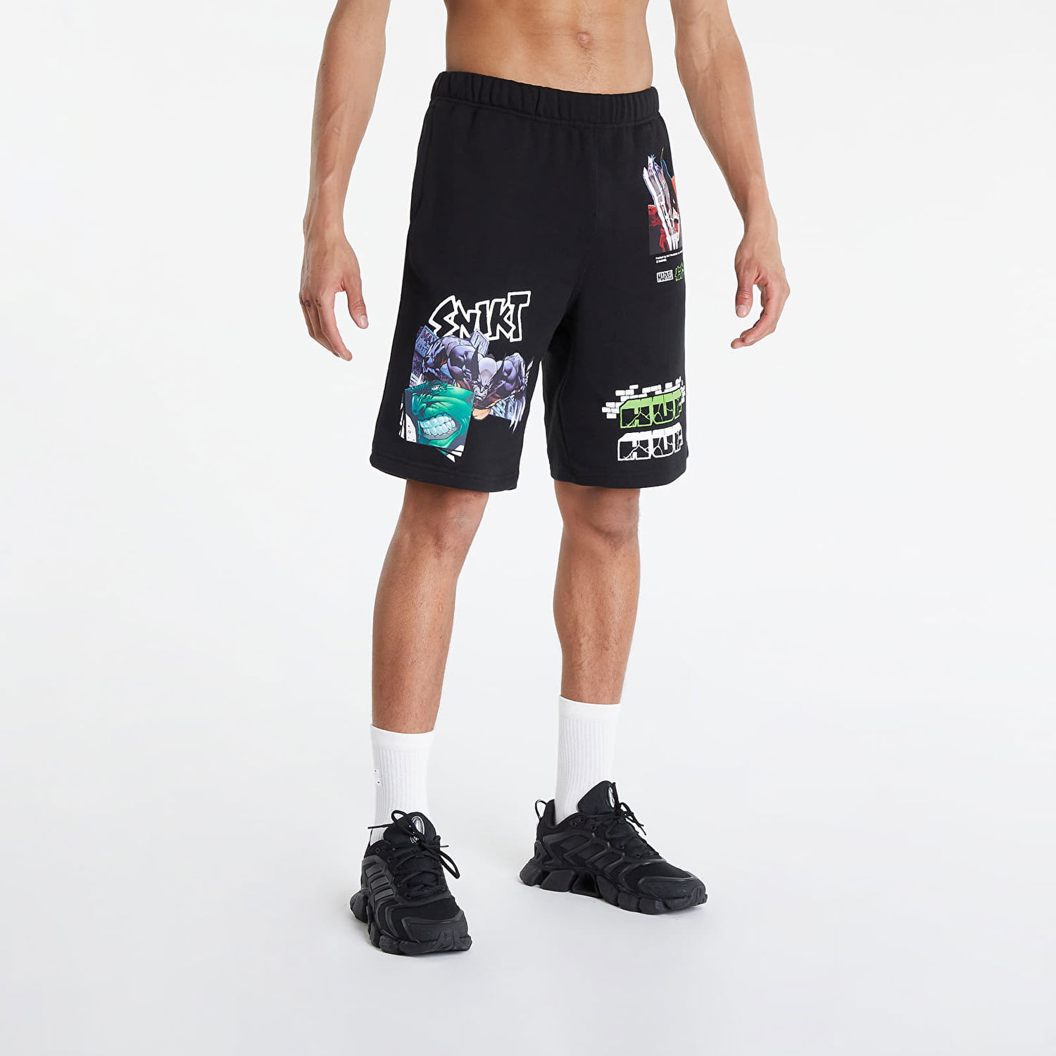 Šortky HUF Marvel x Smash Up Fleece Short Čierna | pt00260-black, 1