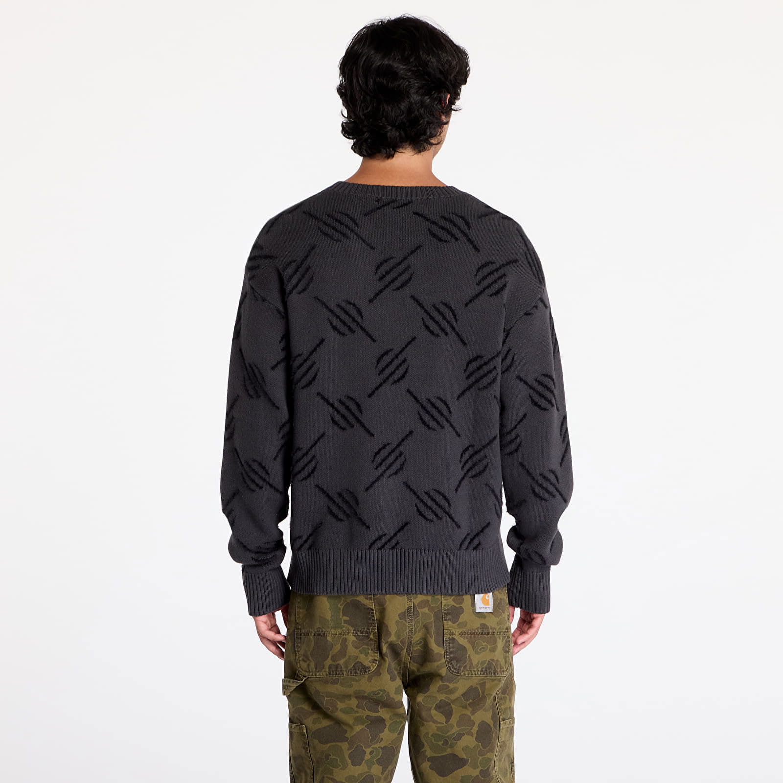 Tevin Monogram Knit Sweater