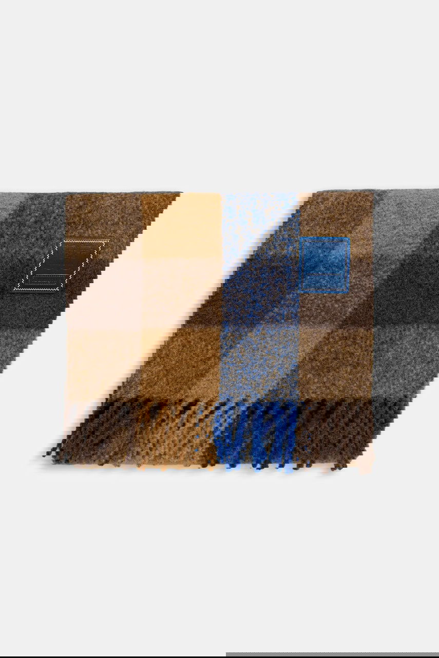 Šál ADER ERROR Plaid Wool Blend Muffler with Fringes Rôznofarebný | BO01FWAC0405BR, 1