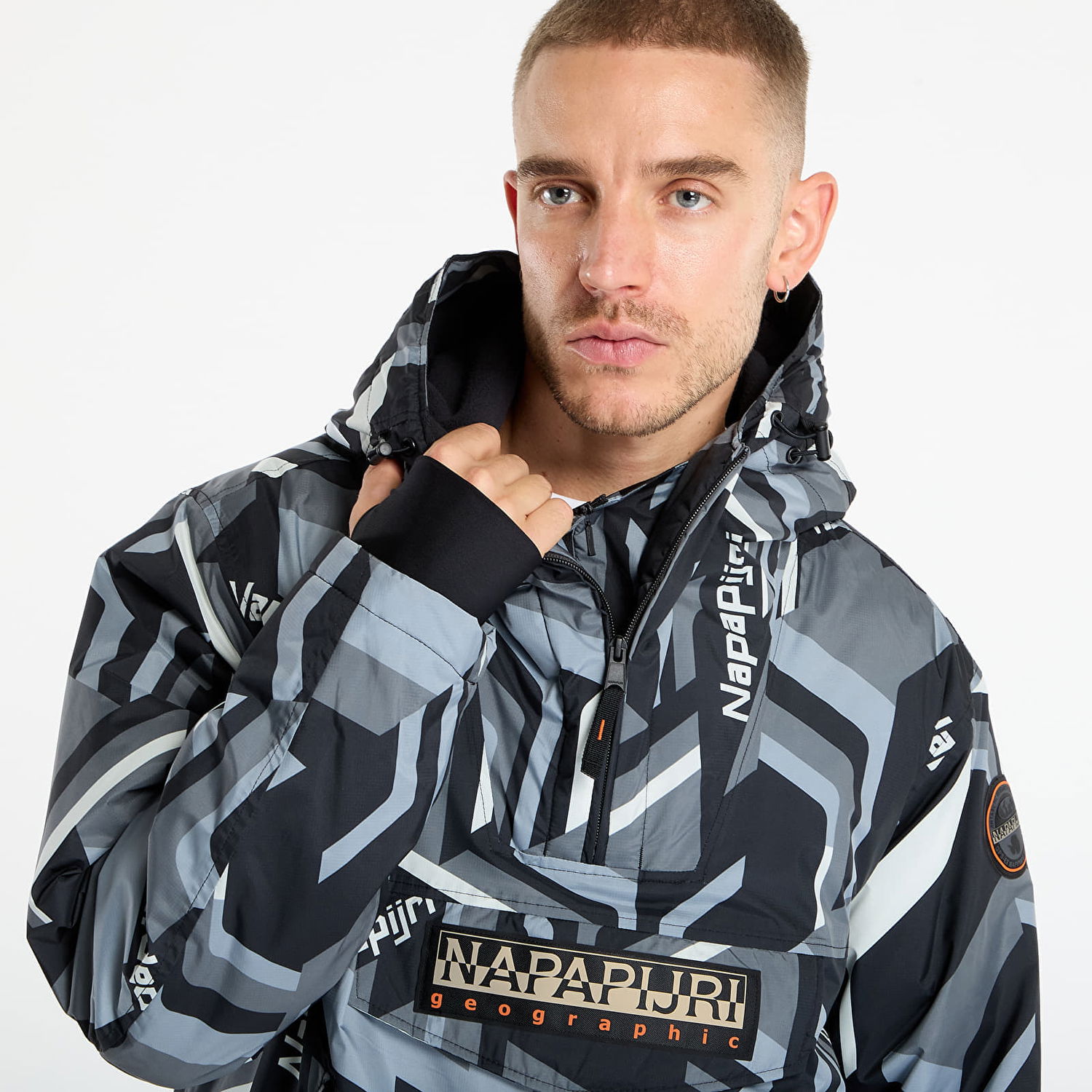 Bunda Napapijri Napapijri Rainforest Next AOP Jacket Šedá | NP0A88T8FZN1, 1