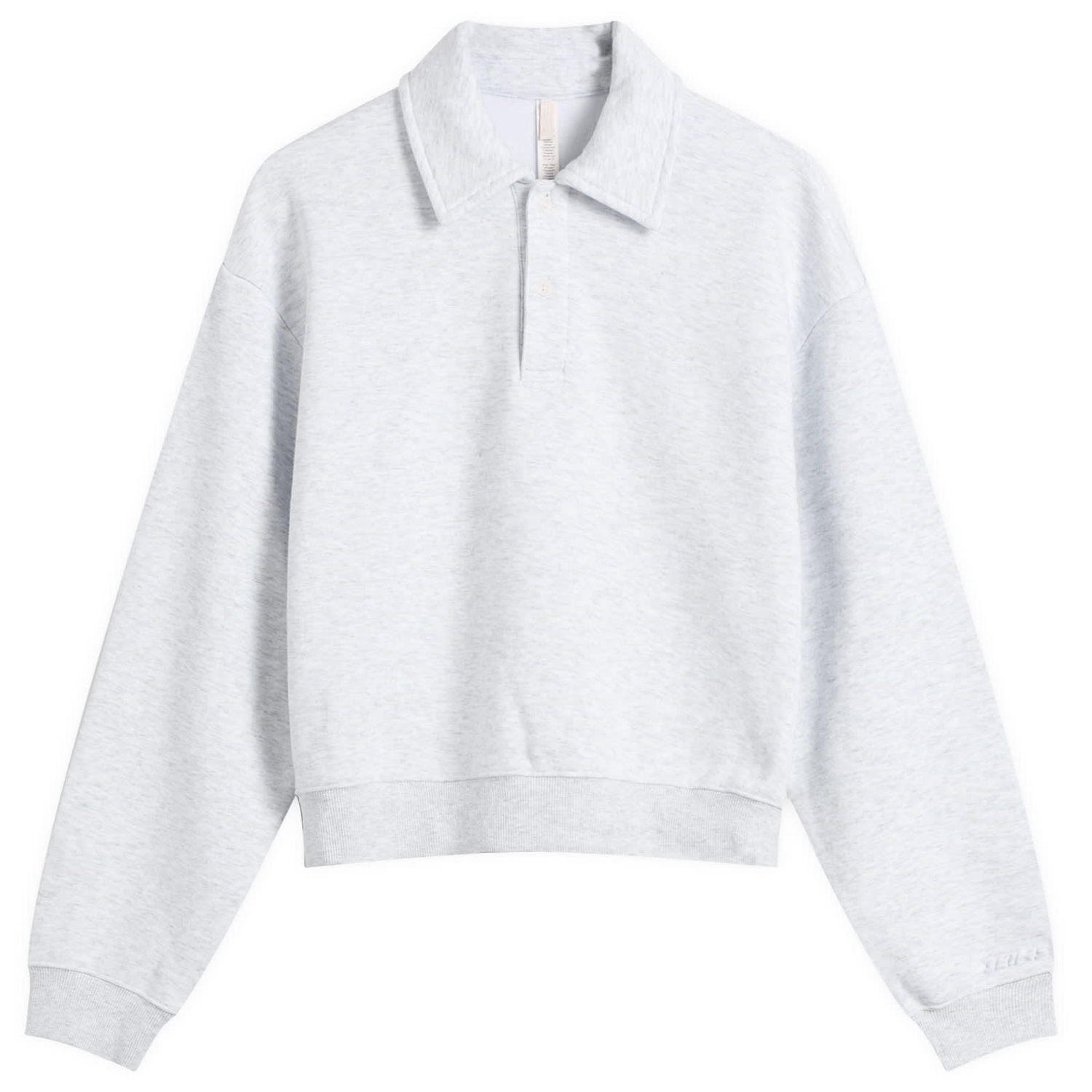 Mikina SKIMS Cotton Fleece Long Sleeve Henley Sweatshirt Šedá | LS-LST-9575W-LHG, 1